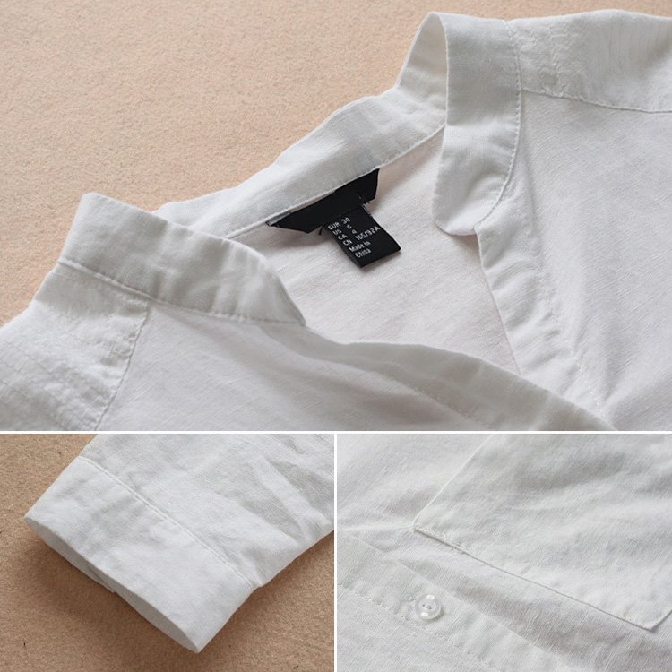 (image for) Linen Cotton Casual Loose Shirt-Buy 2 Free Shipping