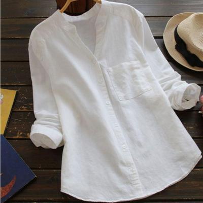 (image for) Linen Cotton Casual Loose Shirt-Buy 2 Free Shipping