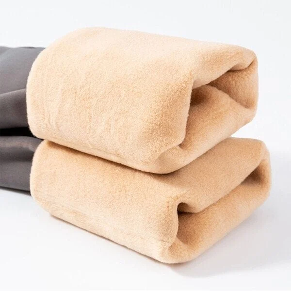 (image for) Flawless Legs Fake Translucent Warm Plush Lined Elastic Tights