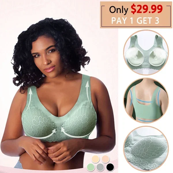 (image for) 🔥 BUY 1 GET 2 FREE(Add 3 To Cart)-Breathable Antimicrobial Latex Bra
